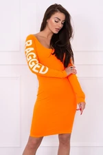 Dress Ragged Orange Neon