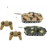 Teddies Tank RC 2 ks 25 cm tanková bitka na batérie so zvukom so svetlom