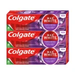 COLGATE Max White Purple Reveal bělicí zubní pasta 3 x 75 ml