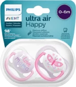 PHILIPS AVENT Cumlík Ultra air text 0-6m dievča 2 ks