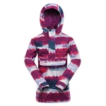 Kids jacket with ptx membrane ALPINE PRO ZEREDO holyhock variant pb