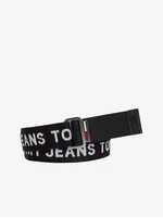 Black men's belt Tommy Jeans