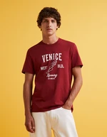 Men's red T-shirt Celio Feklyn