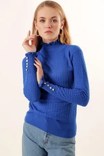 Bigdart 15786 Buttoned Turtleneck Sweater - Saks