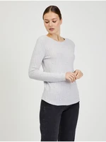 Light gray women's ribbed sweater ORSAY - Ladies