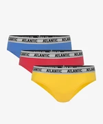 Women panties Half Hipster ATLANTIC 3Pack - coral, yellow, blue