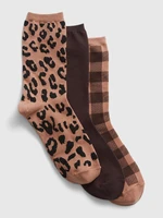 GAP High patterned socks, 3 pairs - Women