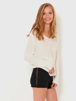 Black Shorts with Translucent Detail CAMAIEU - Women