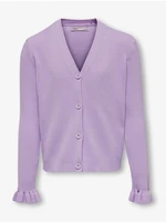 Light purple girly cardigan ONLY Sally - Girls