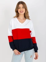 Women's Neckline Sweatshirt Rue Paris - Multicolored