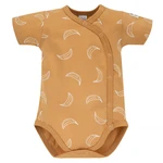 Pinokio Kids's Free Soul Shortsleeve Buttoned Bodysuit Yellow/Print