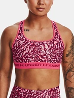 Under Armour Bra UA Crossback Mid Print-PNK - Women