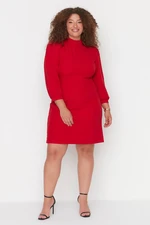 Trendyol Curve Red Woven Dress