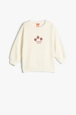 Koton Baby Girl Ecru Sweatshirt