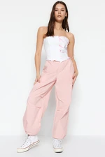 Trendyol Pink Pajamas Normal Waist Parachute Trousers