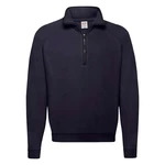 Granatowa bluza męska Zip Neck Sweat Fruit of the Loom