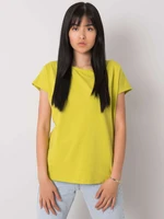 Light green solid color T-shirt Nadia