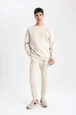 DEFACTO Regular Fit Rib Hem Thick Sweatshirt Fabric Sweatpants