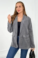 Corduroy blazer grey