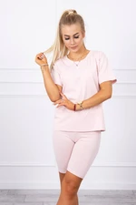 Set of top+leggings powder pink