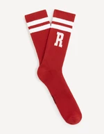 Red men's Celio socks