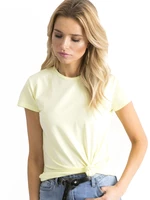 Plain light yellow T-shirt