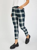 Black women's plaid skinny fit pants GAP