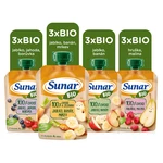 SUNAR BIO ovocná kapsička mix příchutí 4m+, 12 x 100 g