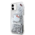 Zadní kryt Hello Kitty Liquid Glitter Electroplating Head Logo pro Apple  iPhone 11, transparentní