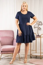 Karko Woman's Dress SA363 Navy Blue