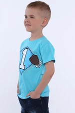 Boys' T-shirt with blue number