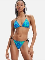 Black and blue double-sided Desigual Swimwear Upper - Women