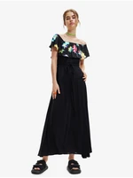 Black Dress with Frill Desigual Susan - Ladies