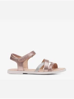 Pink Girly Metallic Sandals Geox - Girls