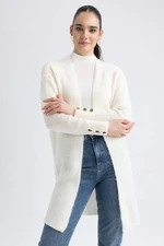 DEFACTO Regular Fit V-Neck Thessaloniki Fabric Cardigan