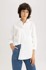 DEFACTO Oversize Fit Poplin Long Sleeve Shirt