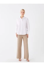 LC Waikiki Women's Straight Wide Leg Knitwear Pants with Elastic Waist.