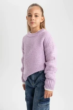 DEFACTO Girl Regular Fit Crew Neck Pullover