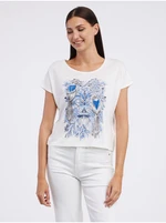 Cream women's T-shirt CAMAIEU - Womens