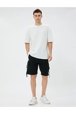 Koton Shorts - Black - Normal Waist