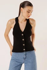 By Saygı Buttoned Front Jumper Vest