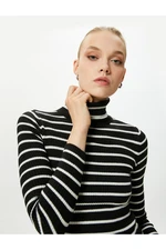 Koton Knitwear Turtleneck Sweater Long Sleeve Ribbed Cashmere Texture