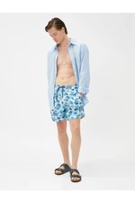 Koton Marine Shorts with Lace-Up Waist, Pocket Detailed.