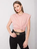 Pink cotton T-shirt Kayla RUE PARIS