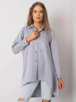 Lady's grey asymmetrical shirt