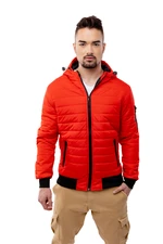 Men's Quilted Jacket GLANO - Red