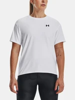 Under Armour T-Shirt UA Esential Cttn Stretch Tee-WHT - Women