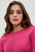 Sweatshirt with neckline on back