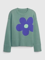 GAP Children's sweater with flower - Girls