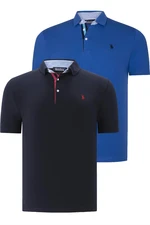 DUAL SET T8582 DEWBERRY MENS T-SHIRT-NAVY BLUE- SX